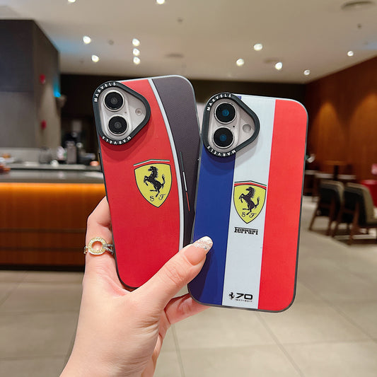 Apple iPhone 16 Series Premium Ferrari IMD Printed Back Case - Ferrari 1