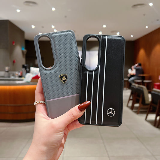 OnePlus Nord CE 4 5g Luxury Branded Car Logo Leather Designer Case - Mercedes