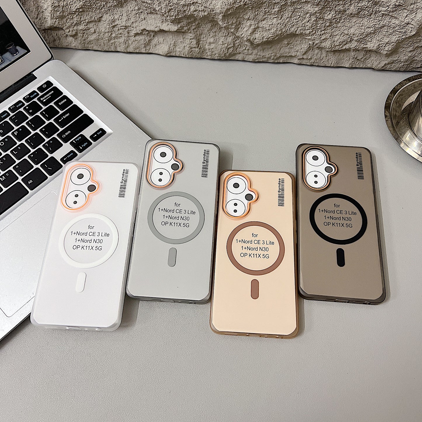 OnePlus Nord CE 3 Lite 5G Premium Magnetic Frosted Ultra Slim Back Case - Desert Gold