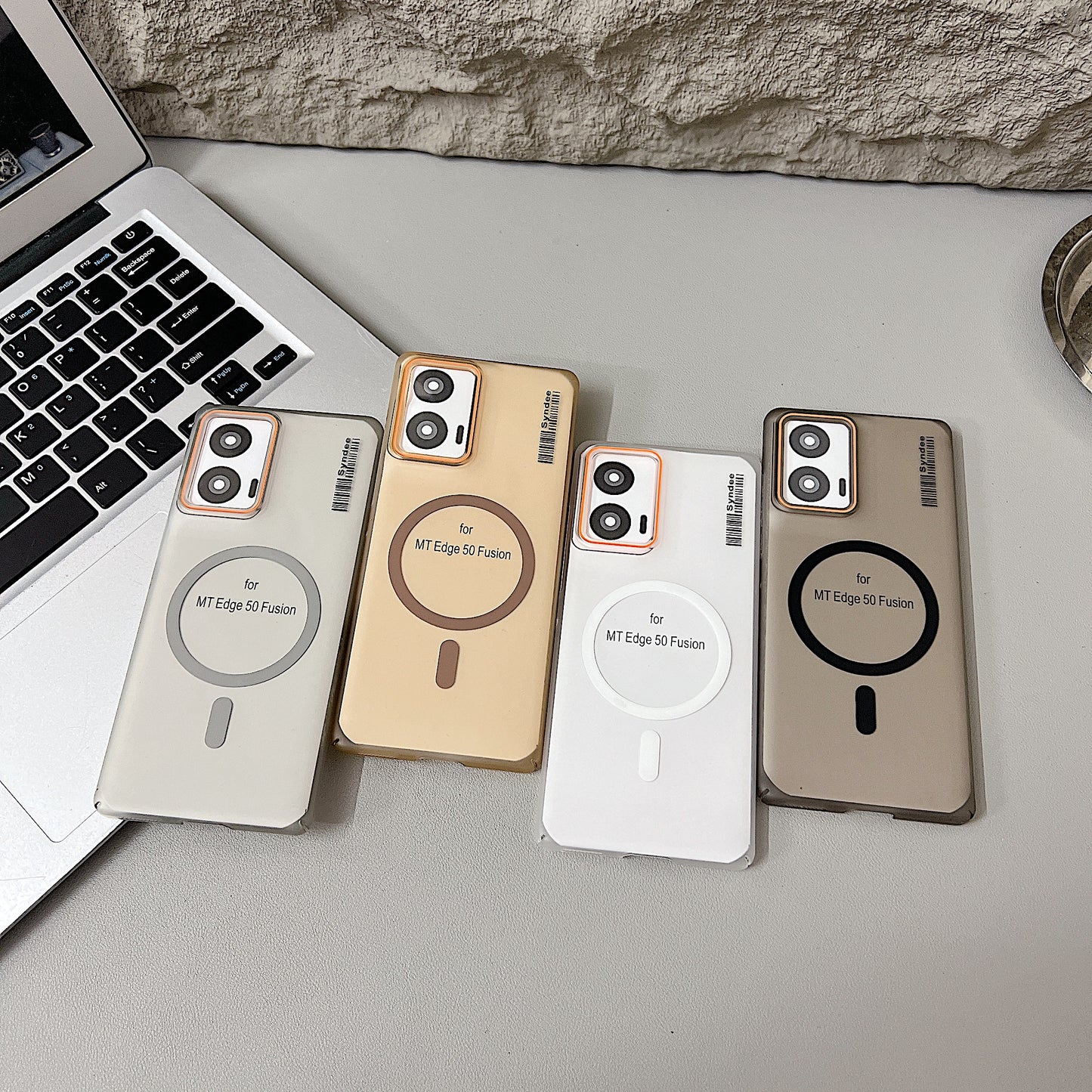 Motorola Moto EDGE 50 Fusion / G96 5G Premium Magnetic Frosted Ultra Slim Back Case - Grey