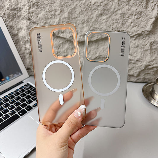 Oppo Reno 13 Pro 5G Premium Magnetic Frosted Ultra Slim Back Case - Grey