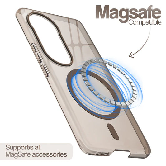 Vivo V50/T4R 5g Crystal Clear Anti-Yellowing Wireless Charging Support Case - Crystal Gold