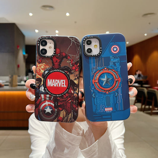 Apple iPhone 12/12 Pro Premium Captain America IMD Printed Back Case - Captain America