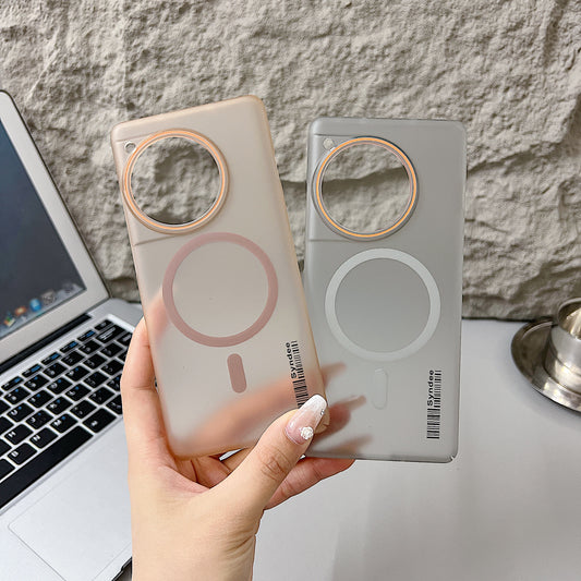 OnePlus 12r 5G Premium Magnetic Frosted Ultra Slim Back Case - Desert Gold