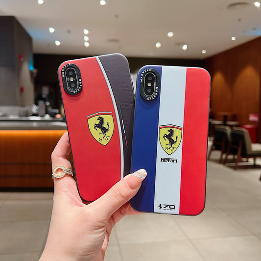 Apple iPhone X/Xs Premium Ferrari IMD Printed Back Case - Ferrari 1