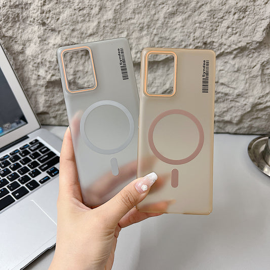 Motorola Moto EDGE 50 Fusion / G96 5G Premium Magnetic Frosted Ultra Slim Back Case - Grey