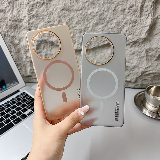 OnePlus 13r 5G Premium Magnetic Frosted Ultra Slim Back Case - Desert Gold