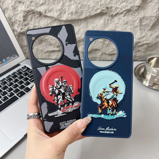 OnePlus 12r 5G Premium US POLO Assn. Embroidery Leather case with Magsafe - Jockey 4