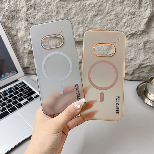 Nothing Phone 2A 5G Premium Magnetic Frosted Ultra Slim Back Case - Desert Gold