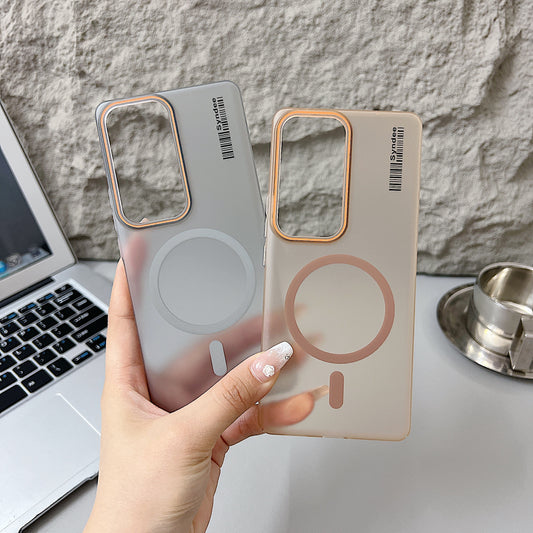 Vivo V30/V30 Pro 5G Premium Magnetic Frosted Ultra Slim Back Case - Grey