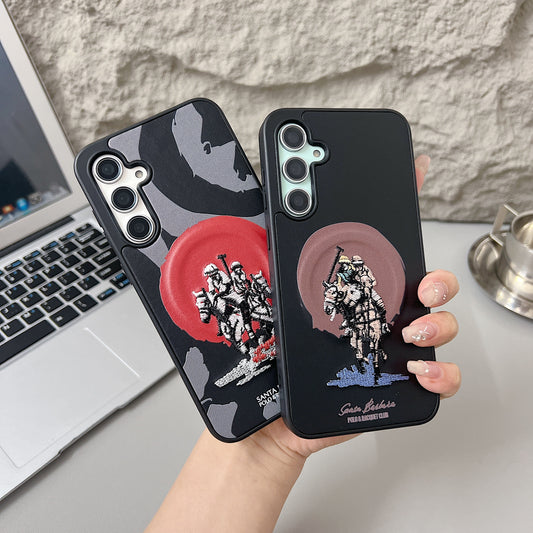 Samsung S23 FE 5G Premium US POLO Assn. Embroidery Leather case with Magsafe - Jockey 1