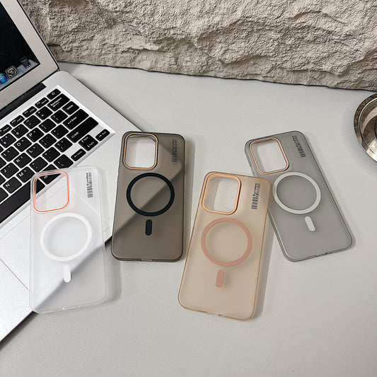 Oppo Reno 14 5G Premium Magnetic Frosted Ultra Slim Back Case - Frosted Black