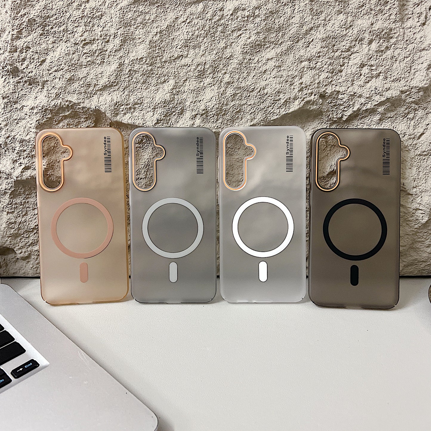 Samsung S25 5G Premium Magnetic Frosted Ultra Slim Back Case - White