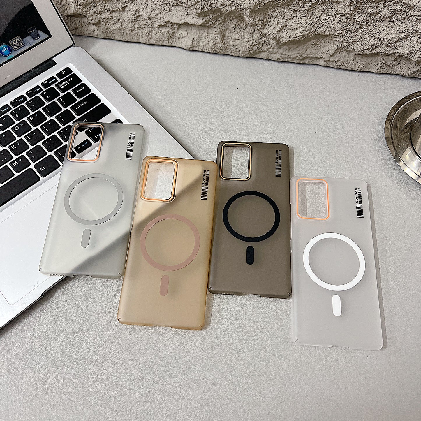 Motorola Moto EDGE 50 Fusion / G96 5G Premium Magnetic Frosted Ultra Slim Back Case - Black