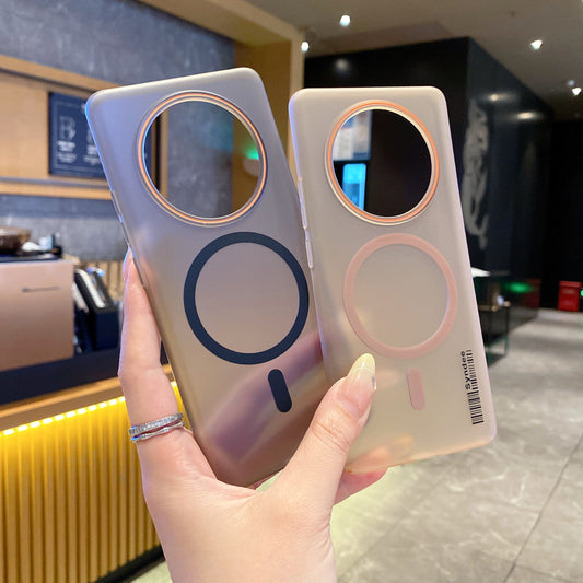 Oppo F27 Pro Plus 5G Premium Magnetic Frosted Ultra Slim Back Case - Desert Gold