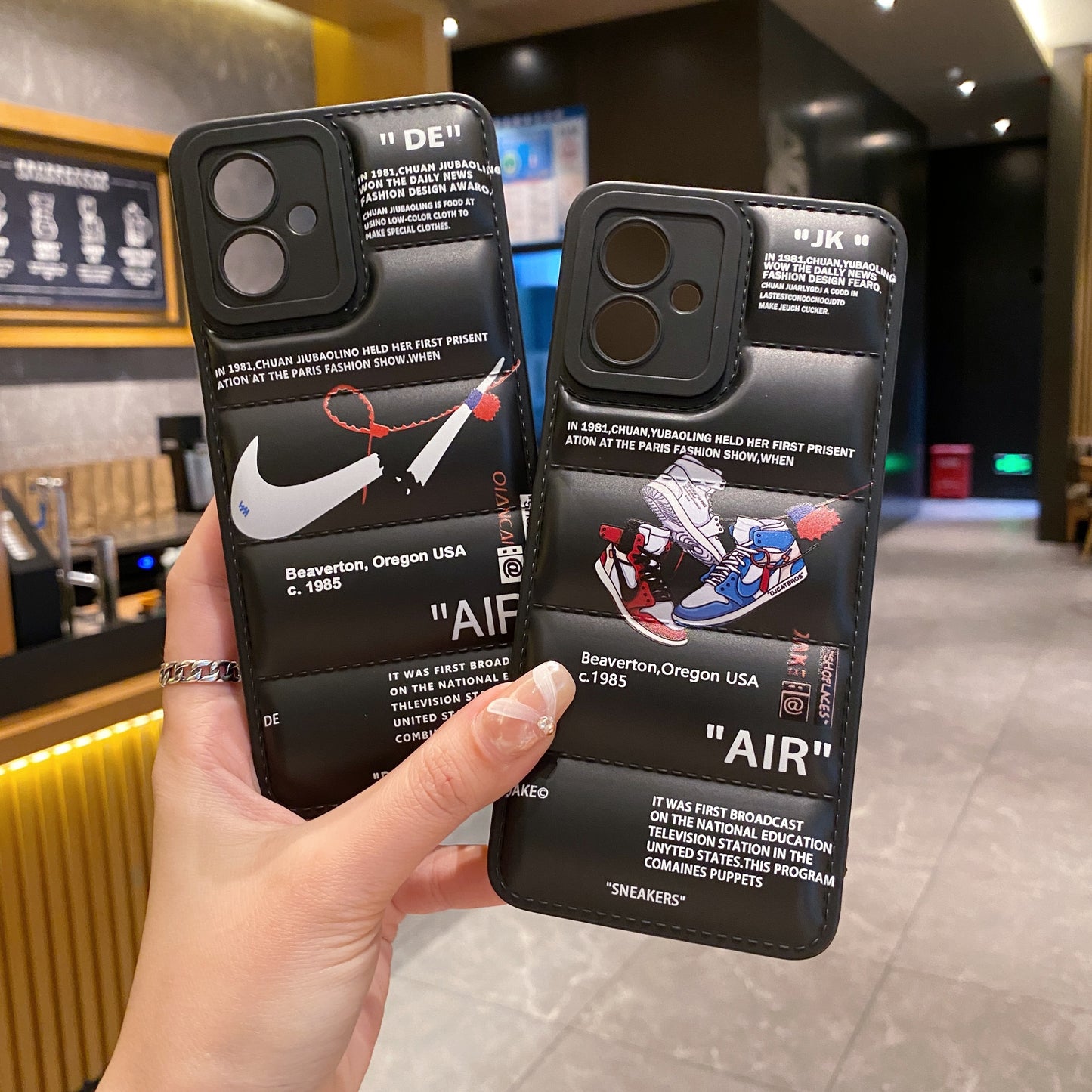 Motorola Moto G54 5g Matte Soft Puff Jacket Case - Combo 1