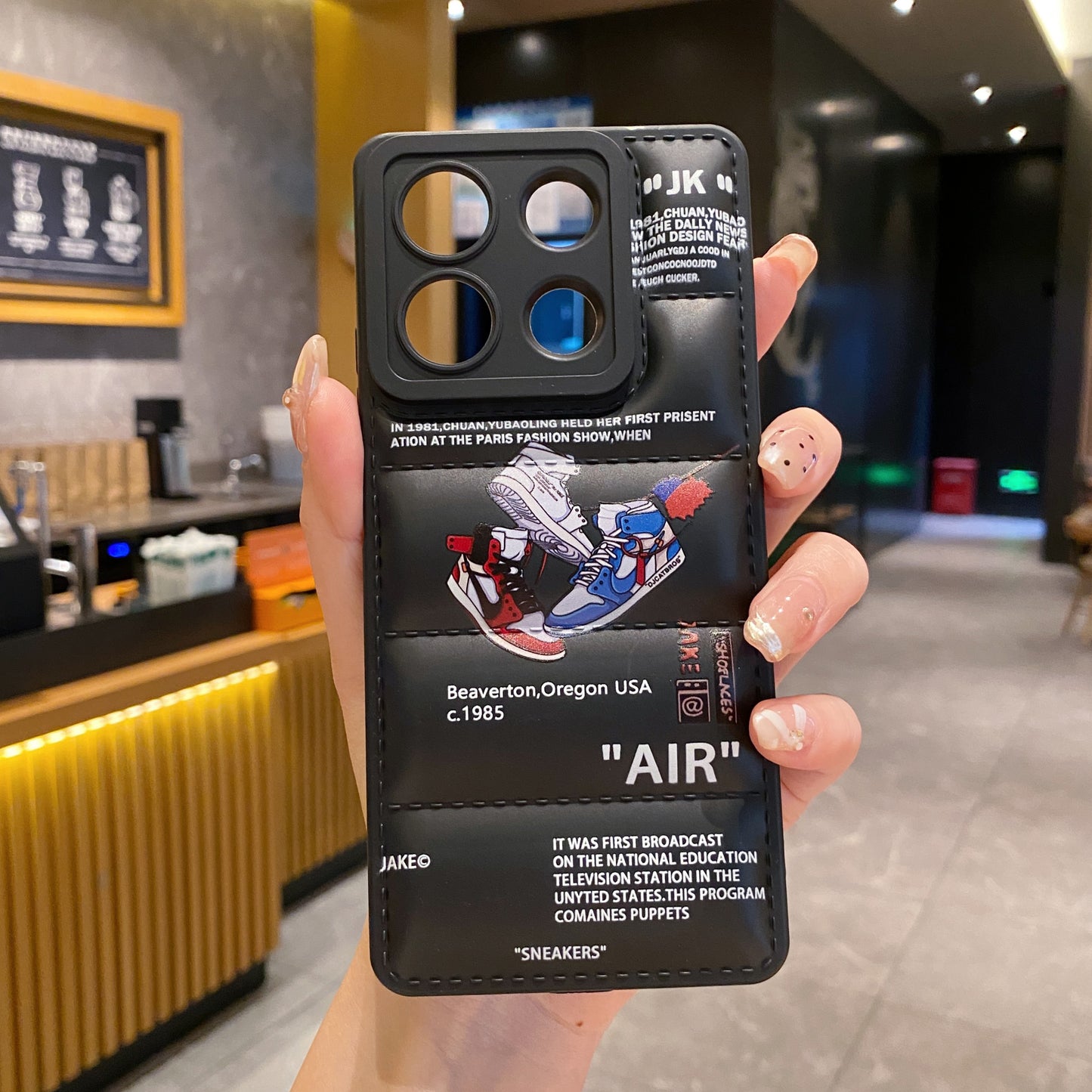 Redmi Note 13 5g Matte Soft Puff Jacket Case - Pattern 2