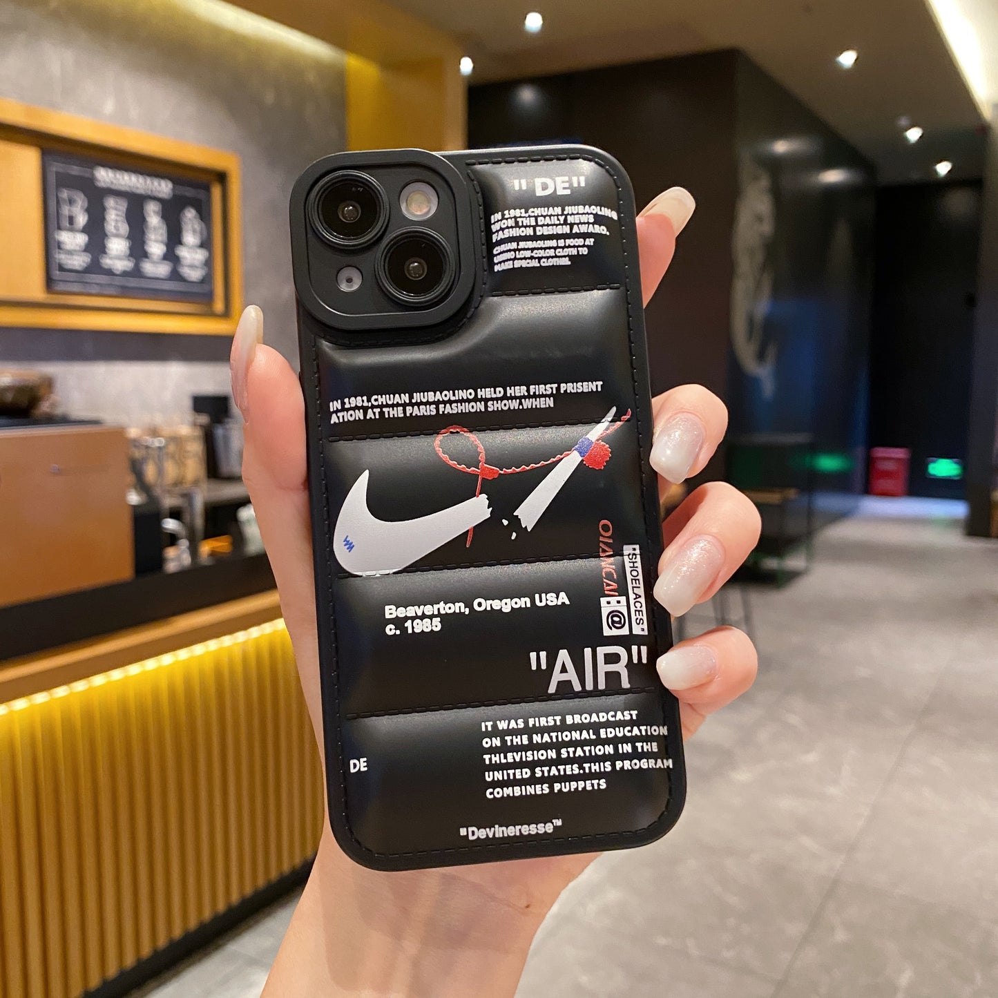 Apple iPhone 13 5g Matte Soft Puff Jacket Case - Pattern 4