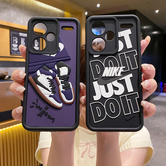 Redmi Note 13 Pro Plus 5G Nike Soft Silicone Cute 3D Cartoon Back Cover Case - Nike 1