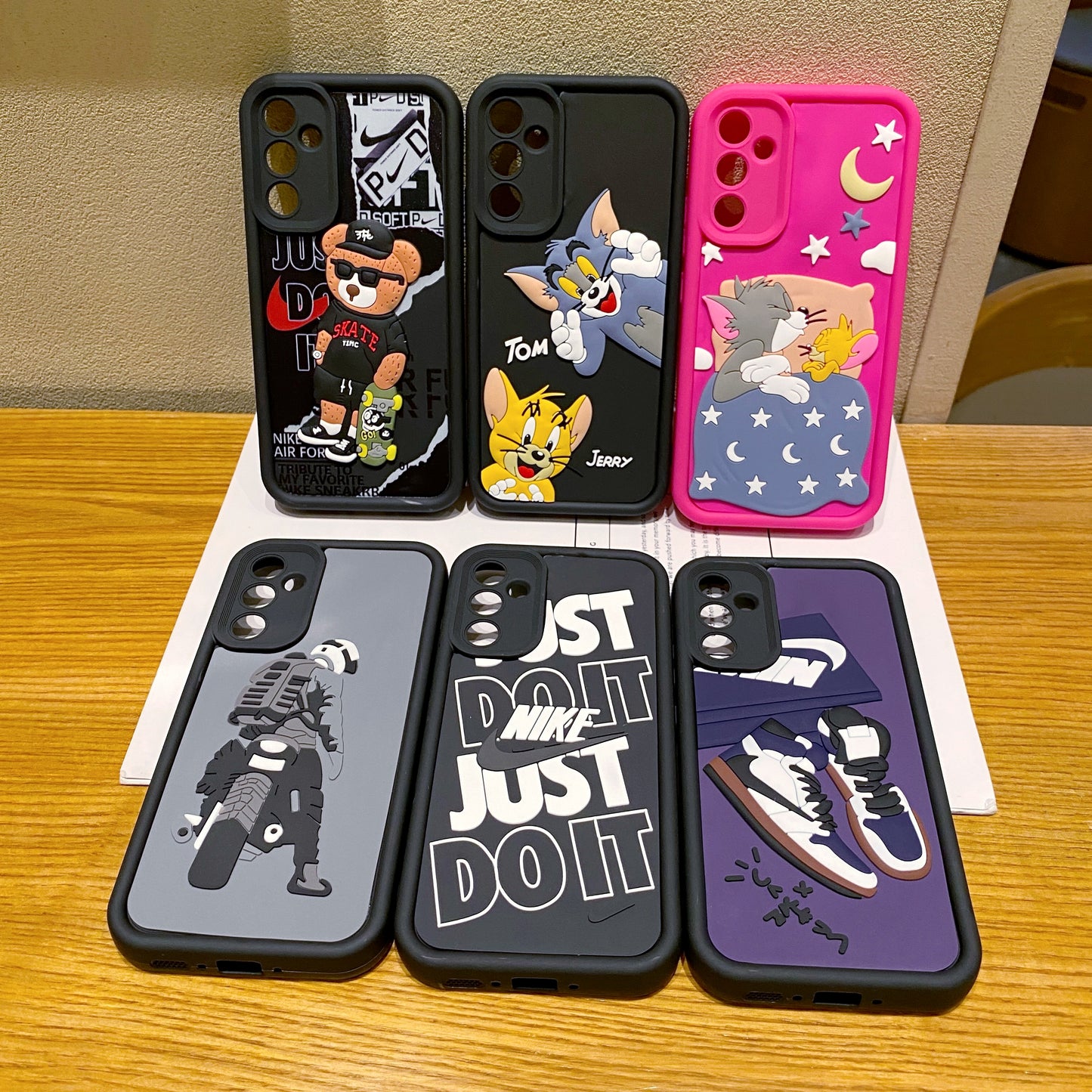 Samsung A15 5G Moto Rider Soft Silicone Cute 3D Cartoon Back Cover Case - Moto Rider