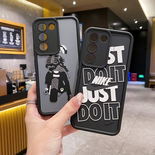 Vivo Y200e 5G Nike Soft Silicone Cute 3D Cartoon Back Cover Case - Nike 1