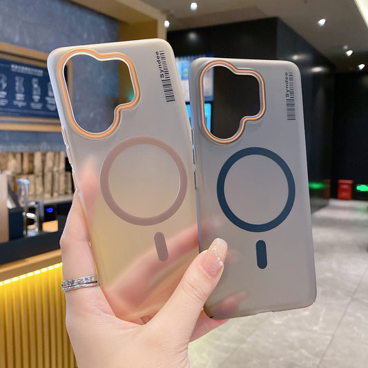 Vivo V60/V60e/T4 Pro 5G Premium Magnetic Frosted Ultra Slim Back Case - Grey