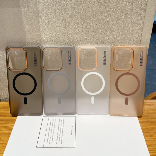 Realme 15 5G Premium Magnetic Frosted Ultra Slim Back Case - Black