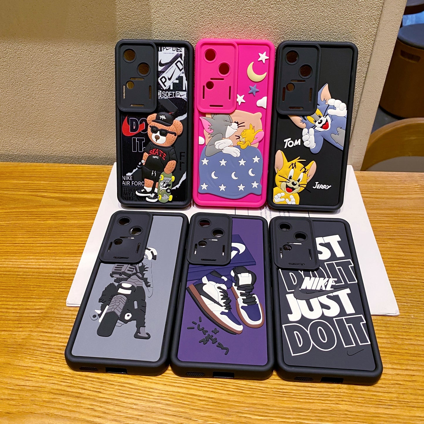 Vivo V30 5G Bear Soft Silicone Cute 3D Cartoon Back Cover Case - Bear