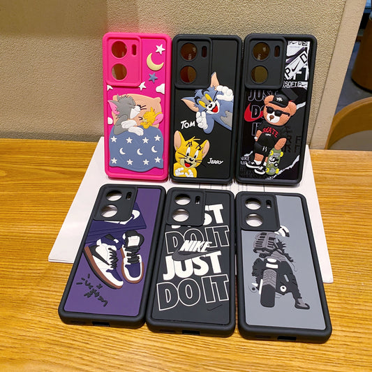 Vivo V29e 5G Bear Soft Silicone Cute 3D Cartoon Back Cover Case - Bear