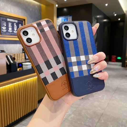 Apple iPhone 11 Branded Premium Polo Leather Back Case - Blue