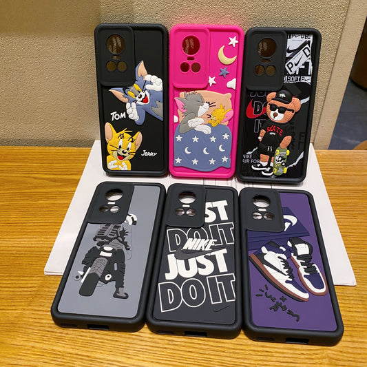 Oppo Reno 10 Pro 5G Bear Soft Silicone Cute 3D Cartoon Back Cover Case - Bear