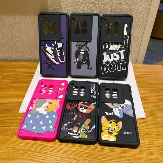 OnePlus 12R 5G Bear Soft Silicone Cute 3D Cartoon Back Cover Case - Bear