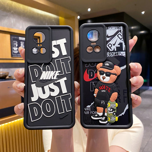 Oppo Reno 10 Pro 5G Nike Soft Silicone Cute 3D Cartoon Back Cover Case - Nike 1