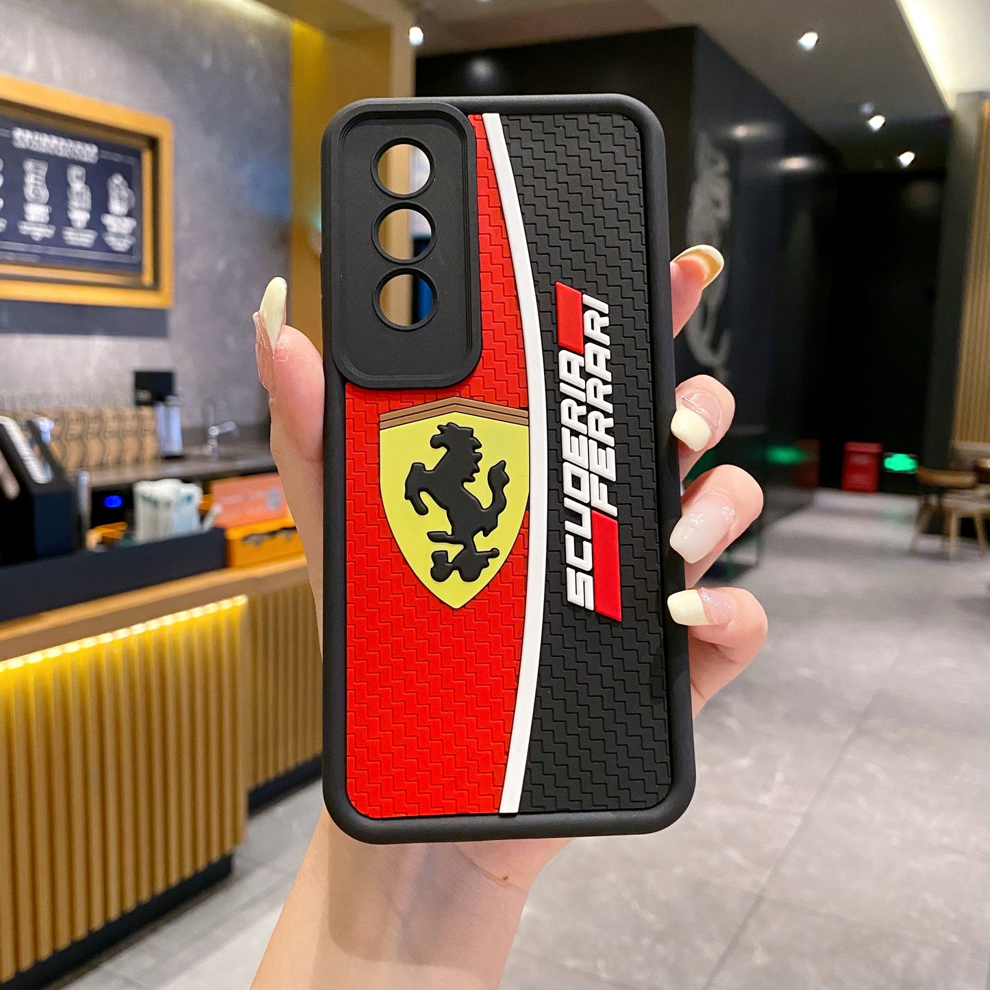 OnePlus Nord CE 4 5G Ferrari Soft Silicone Cute 3D Cartoon Back Cover Case - Ferrari