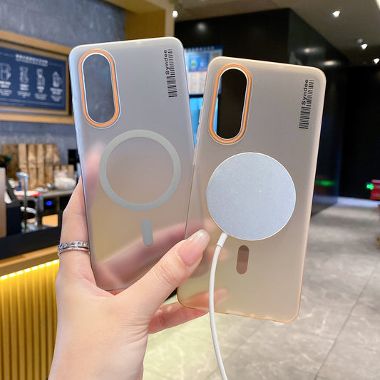 Oneplus Nord Ce 4 5G Premium Magnetic Frosted Ultra Slim Back Case - Desert Gold