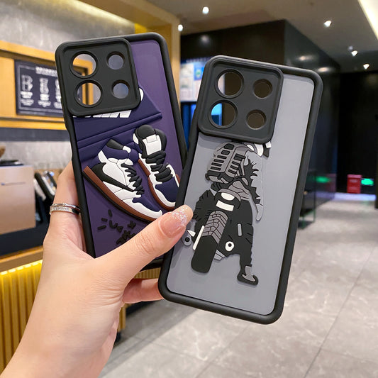Redmi Note 13 Pro 5G Nike Soft Silicone Cute 3D Cartoon Back Cover Case - Nike 2