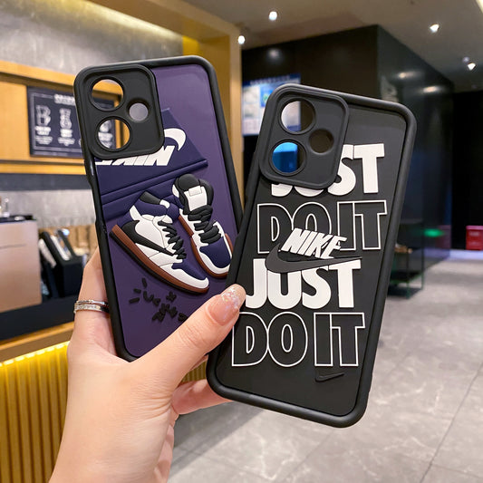 Redmi 13c 5G Nike Soft Silicone Cute 3D Cartoon Back Cover Case - Nike 1