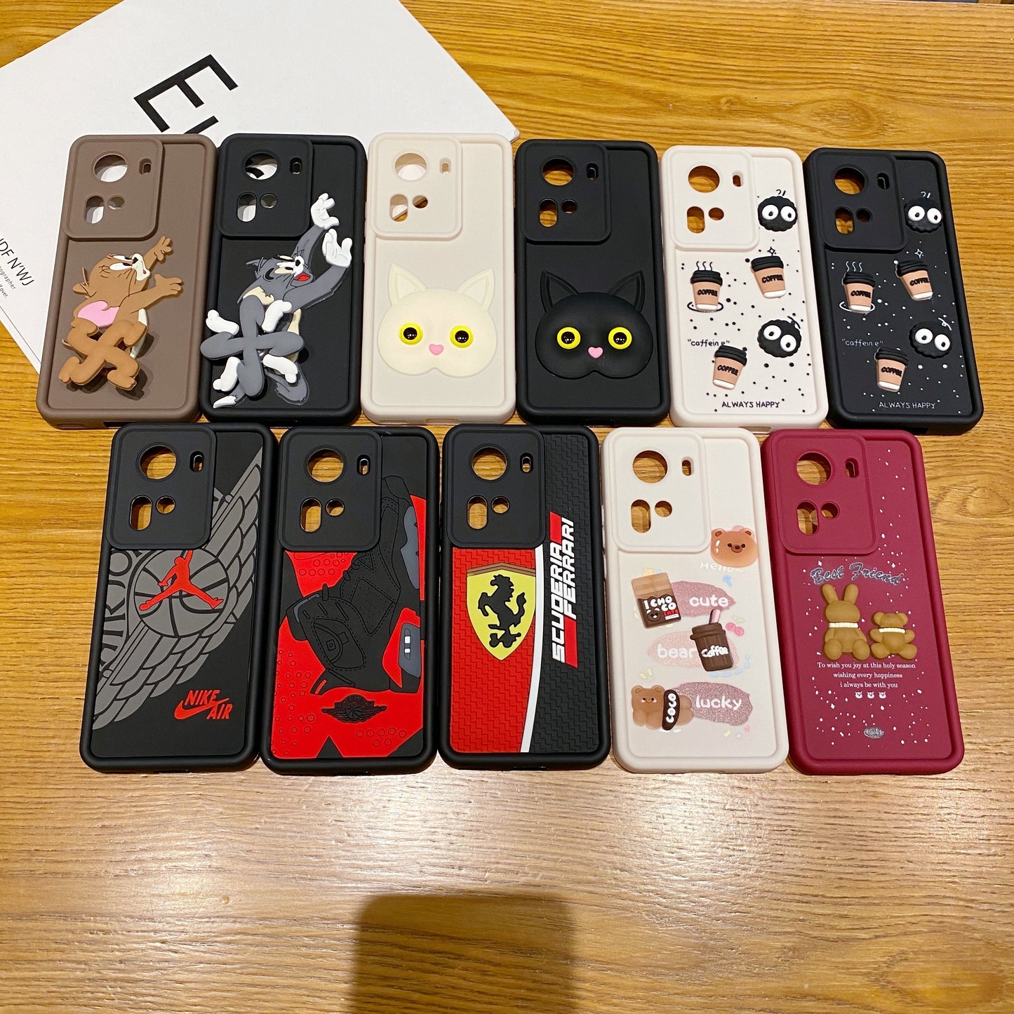 Oppo Reno 11 5G Ferrari Soft Silicone Cute 3D Cartoon Back Cover Case - Ferrari