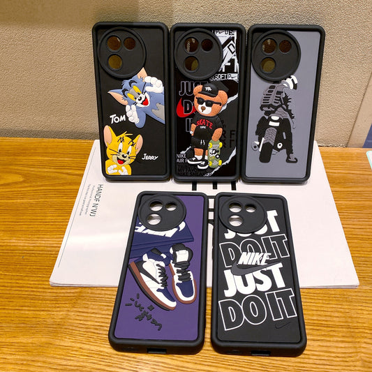 Vivo V30e 5G Moto Rider Soft Silicone Cute 3D Cartoon Back Cover Case - Moto Rider