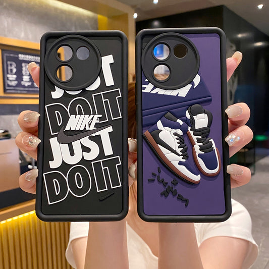 Vivo V30e 5G Nike Soft Silicone Cute 3D Cartoon Back Cover Case - Nike 2