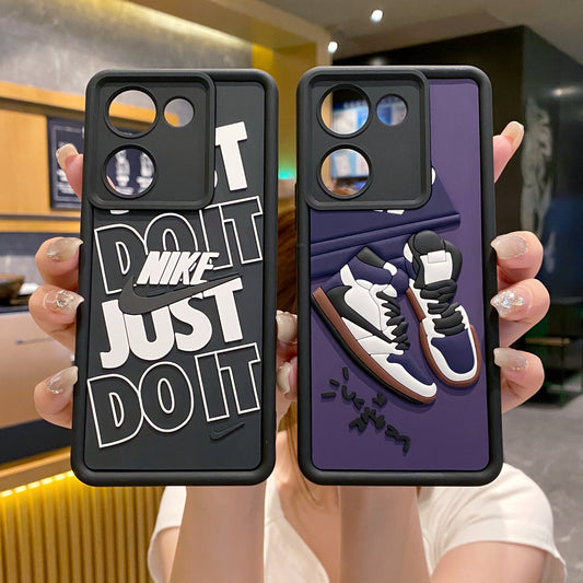 Vivo Y200 Pro 5G Nike Soft Silicone Cute 3D Cartoon Back Cover Case - Nike 1