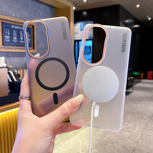 Vivo V50 5g / V50e 5G Premium Magnetic Frosted Ultra Slim Back Case - Frosted Black