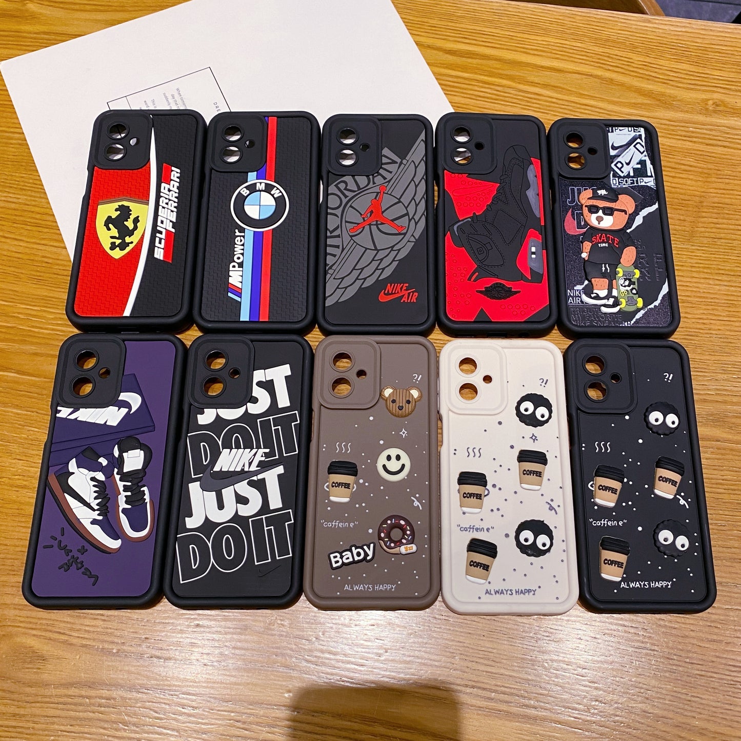 Motorola Moto G54/G64 5G Ferrari Soft Silicone Cute 3D Cartoon Back Cover Case - Ferrari