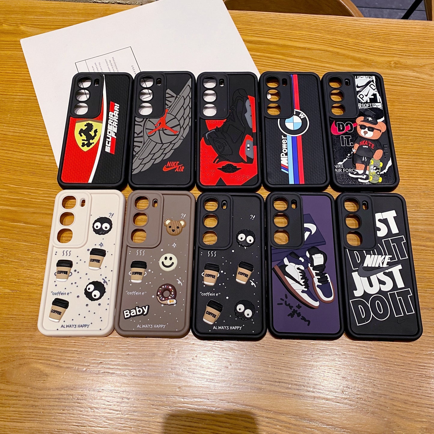 Vivo Y29 5g Coffee Soft Silicone 3d Cartoon Back Cover Case - Brown