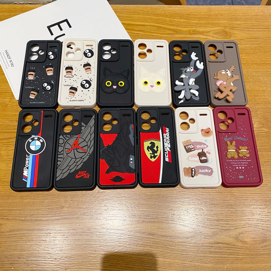 Redmi Note 13 Pro Plus 5G BMW Soft Silicone Cute 3D Cartoon Back Cover Case - BMW