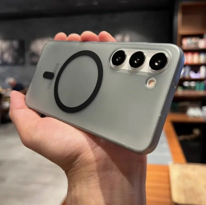 Samsung S23 5g Frosted Magnetic Ultra Slim Back Case- frosted Black