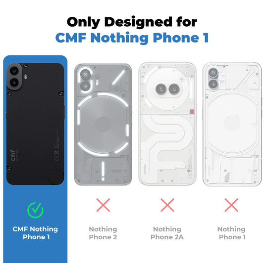 Nothing CMF Phone 1 5G Premium Magnetic Frosted Ultra Slim Back Case - Frosted black