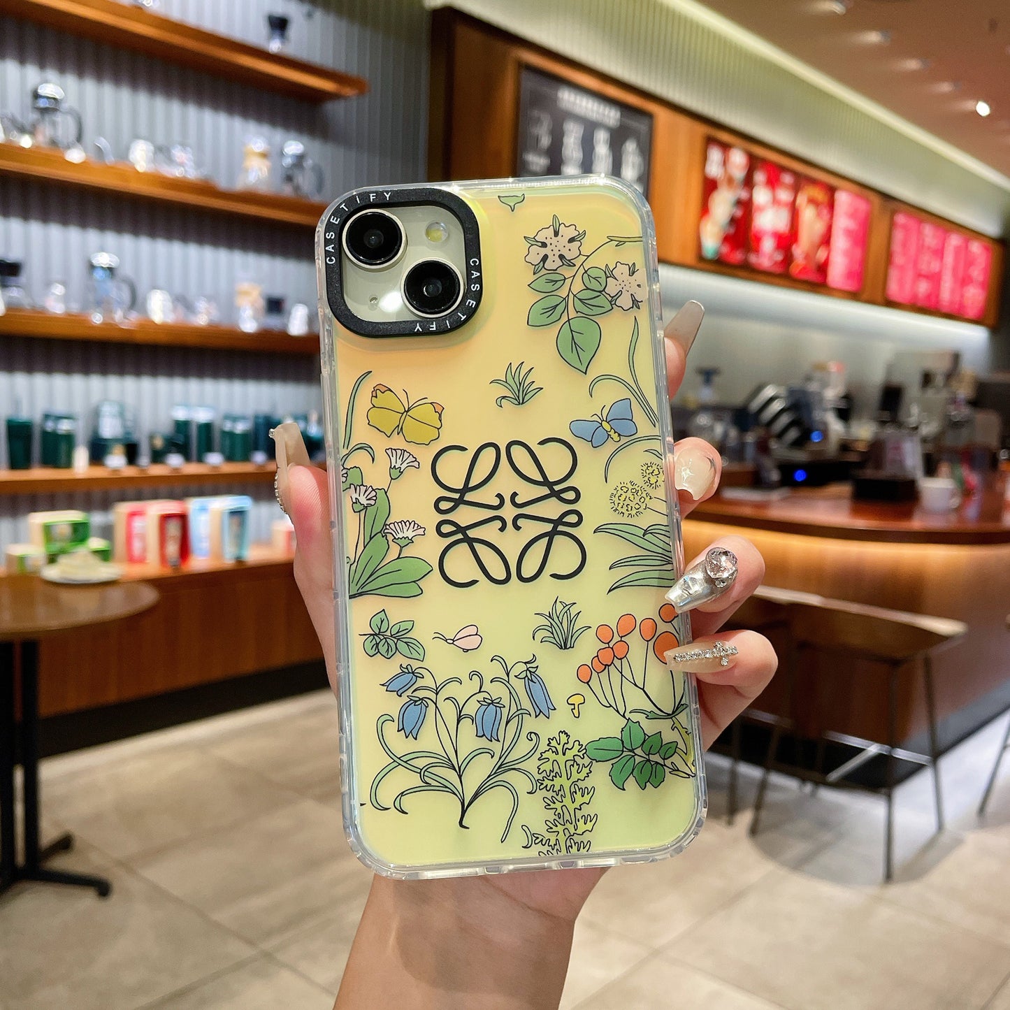 Apple iPhone 13 Premium New IMD Printed Gradient Back Case - pattern 9