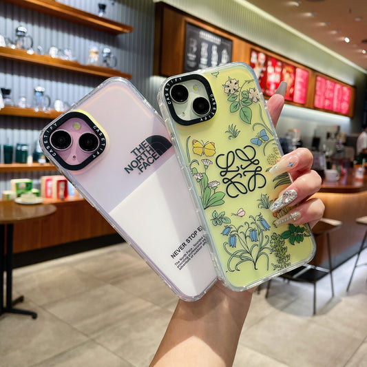 Apple iPhone New IMD North Face Design Gradient Back Case - pattern 6