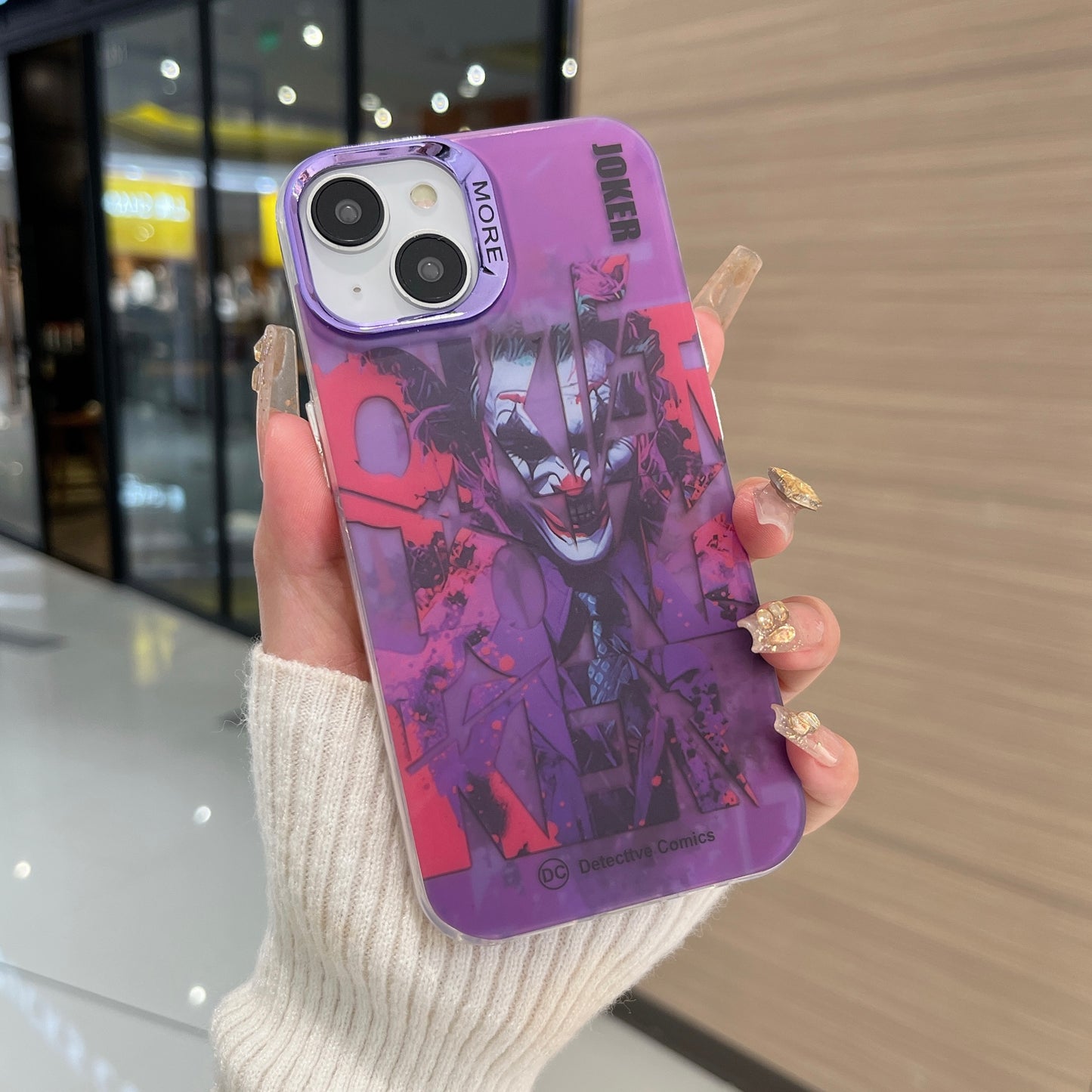 Apple iPhone 15 Premium New Anime IMD Printed Gradient Back Case - Joker